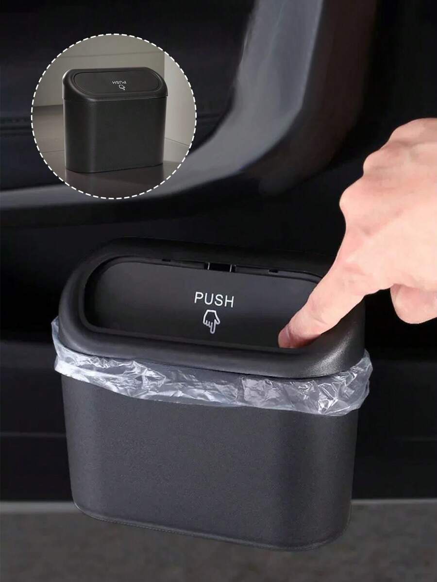 車用掛式垃圾桶，創意車用內飾掛式收納桶