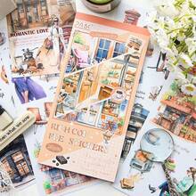 1 Cuốn Sách 20 Tờ Trong Suốt Không Thấm Nước PET Sticker Book, DIY Scrapbooking, Nhật Ký Nhãn Dán Trang Trí, Văn Phòng Phẩm Cổ Điển - Nhiều màu - Xem 3