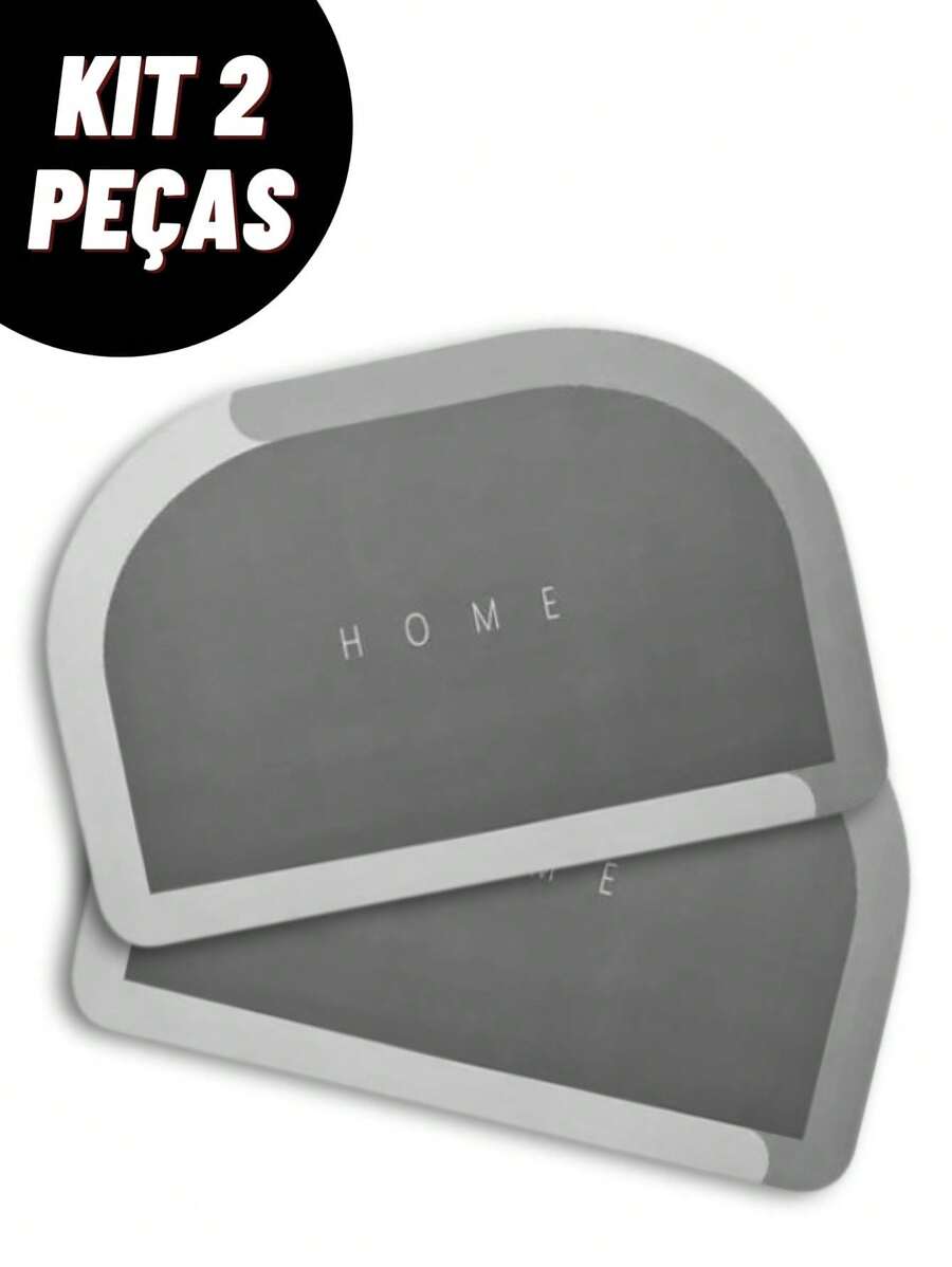 Moon Bath Mat Kit Absorbs Water Non-Slip Quick Drying - 查看 1
