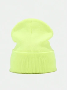 [Customized] Unisex Personalized Cap, Name Or Logo, Knitted Beanie With Rolled Edge, Suitable For Daily Wear, Father's Day And Mother's Day Gift - Custom Text - View 6