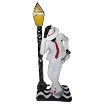 EXÚ TRANCA-RUA 20CM PLASTER SCULPTURE FOR PAINTING UMBANDA/CANDOMBLÉ - Blanco - Ver 1