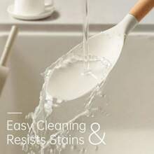 10pcs/Set Premium Silicone Utensil Set - Heat-Resistant, Non-Stick, Ergonomic Wooden Handle, Easy Cleaning, Modern Cookware Essentials For Kitchen - Perfect For Christmas, Easter, Celebrations