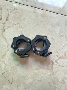 1 Pair Of Weightlifting Bar Clips - Quick Release Collars, Barbell Spring Collar, Multi-Color - Multicolor - View 12