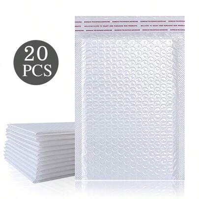 20pcs Envelope Bubble Mailers, Express Bubble Envelopes, Bubble Cushion Packing Bags, Courier Packing Bags, Foam Envelope Bags, Gift Packing Bags, Christmas