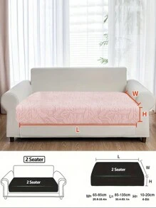 1入組花卉浮雕沙發套件,彈性天鵝絨材質,簡單甜美風格,全覆蓋設計,適合沙發座椅,靠背和扶手。適合各種季節,適用於各種沙發 - 粉色 - 查看 5