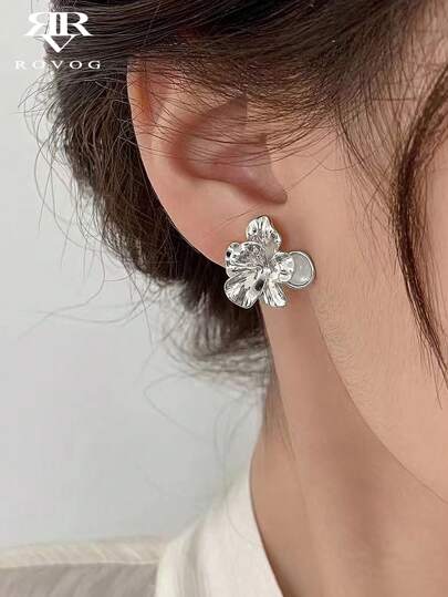 1 Cặp Hoa tai đính đá thời trang tối giản thanh lịch dành cho nữ