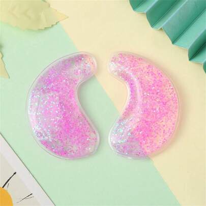 2 paquetes de máscaras de ojos con gel de hielo y máscaras de ojos, eliminan los círculos oscuros, alivian la fatiga ocular, almohadillas de compresión ocular de doble uso caliente/fría, adecuadas para verano y actividades al aire libre, deportes, viajes, cocina, dormitorio, escuela, oficina, mujeres, hombres, adultos, cosas lindas