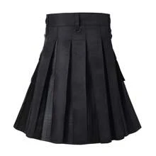 Imported Scottish Festival Plaid Color Block Pleated Skirt For Men - Multicolor - View 1