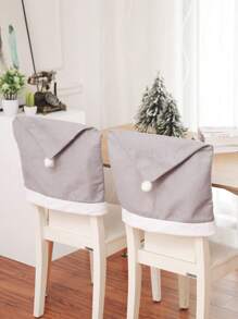 2/4/6 Pcs Santa Hat Chair Covers - Classic Polyester Blend Christmas Chair Slipcovers With Elastic Band, Machine Washable For Holiday Home Decor, Christmas Dining Table Decoration - Multicolor - View 7