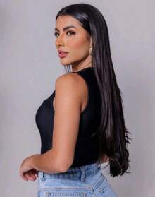 Square Neckline Leotard Bodysuit With Straps, Elegant And Sexy Tank Top