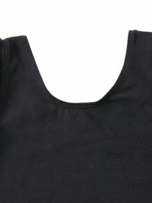 Ballettanzug für Tween-Mädchen, mit Rüschen, doppellagigen Ärmeln, Ballettkleid mit Rundhalsausschnitt, hochelastischer Netzrock für Tanzübungen