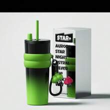 316 Stainless Steel Large Capacity  Cup, Water Cup, Coffee Cup With Handle - 綠色 - 查看 1