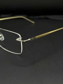 Balgrif Rimless Screw-On Glasses, Aluminum Frame, Men's And Women's, Most Resistant New Release, 2056 - Vàng - Xem 7