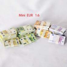 100PCS 1:6 Mini Euro Đô la Tiền giả Đạo cụ in hai mặt Hai bó xấp xỉ 500-50 mệnh giá tiền giấy Euro Tiền mini Mô hình thu nhỏ Đạo cụ nhà búp bê mới Tiền xu giả - phong cách khác nhau - Xem 7