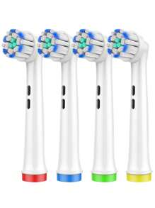 Smart Wireless Charging Electric Toothbrush, 4 Cleaning Modes USB Rechargeable Electric Powered Toothbrushes With 2-Min Timer, LED Indicator, Travel Case & 2 Brush Heads, Compatible With OralB Electric Toothbrush Heads - Multicolor - View 14