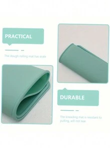 1/3 件加厚绿色硅胶擀面垫和揉面垫，面团糕点烘焙垫板