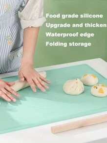 1/3 件加厚绿色硅胶擀面垫和揉面垫，面团糕点烘焙垫板