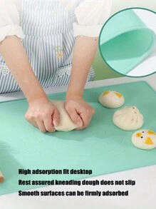 1/3 件加厚绿色硅胶擀面垫和揉面垫，面团糕点烘焙垫板