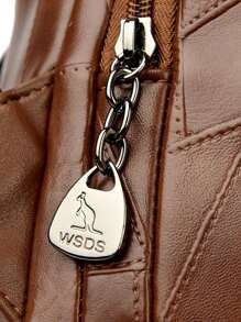 2024 New Hot Women's Backpack Designer High Quality Soft Leather Simple Fashion Backpack Large Capacity Antitheft Shoulder Bags - Brown - View 11