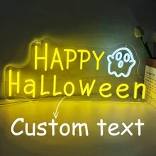 Custom Neon Sign Room Decor, Festival Decorations Neon Sign Room Decor Personalized Halloween Christmas Thanksgiving Gift Festival Led Sign Decoration, Birthday Party Neon Sign Customization, Valentine's Day Neon Sign Background Decoration Dimmable Neon Sign. Gifts Graduation