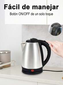 2 Litre Stainless Steel Electric Coffee Pot - Silver - View 3