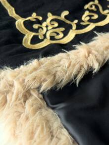 Rusttydustty Women's Faux Fur Vest Jacket, Warm And Fashionable For Fall/Winter - Black - View 8