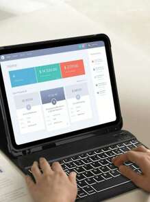 Keyboard Case For IPad Samsung Tablet - Navy Blue - View 4
