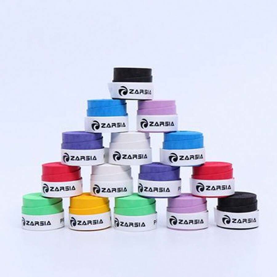 Cinta antideslizante mate para raqueta de tenis, raqueta de bádminton de 43.3 pulgadas x 1.06 pulgadas - Multicolor - Ver 1