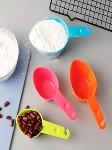 Set de 4 Contenedores Herméticos de 1.9L para Alimentos con Tazas Medidoras, Medidor de Espagueti y Etiquetas - transparente - Ver 6