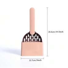 猫砂铲塑料猫砂铲带底座自清洁猫砂盆铲小猫厕所清洁工具猫用品