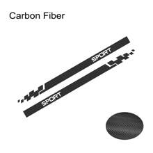 2Pcs/Lot Car Door Side DIY Stickers Auto Vinyl Film Wrap Both Side Stripes Decoration Decal Automobiles Racing Sports Styling Tuning Accessories - 180x10cm/70.87x3.94inch - View 9