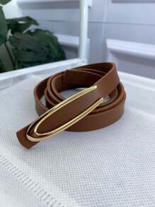 Cinto Fino Feminino Social para casualidade dourado fefe