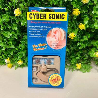 AUDIFONO AMPLIFICADOR ELECTRONICO PARA EL OIDO CON 2 BATERIAS DE BOTON, AMPLIFICADOR DE VOZ , 6 NIIVELES DE AUDIO