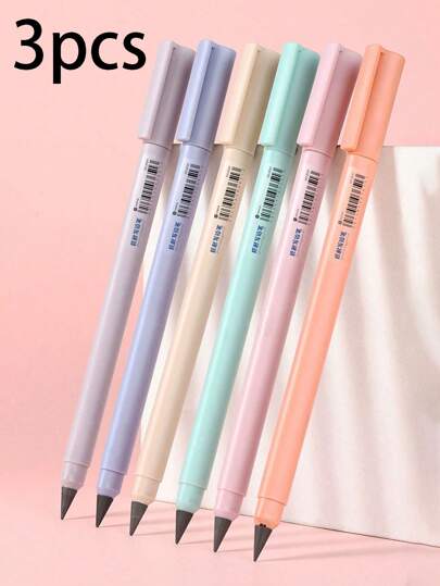 3pcs Creative Technology, No Need To Sharpen The Eternal Pencil, No Ink, Students Can't Finish Writing, The Pencil Is Not Easy To Break Back To School