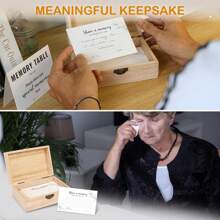 Share A Memory Card - 50 Pcs Celebration Of Life Memory Cards For Funeral, Memorial Cards For Celebration Of Life Decorations Ideas, Share A Favorite Memory Box - White - View 4