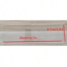 2pcs Transparent Acrylic Wall Mounted Holder Storage Rack For CD/DVD Collection Display