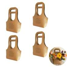 4Pcs Flower Bags For Bouquet Floral Arrangement Bags Bulk Paper Flower Box With Handles Florist Gift Wrapping Bags For Graduation Wedding Birthday Bridal Shower Party - Multicolor - View 18