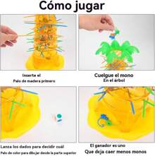 Monos Locos, Juego de Mesa para niños, Caído Para Batalla Multijugador, Regalo De Navidad, Halloween, Acción De Gracias, Regalo De Juegos - Naranja - Ver 7