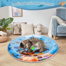Water Sensory Play Mat For Cats, Thickened 2024 New Sensory Water Play Mat With Fish For Cats