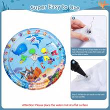 Water Sensory Play Mat For Cats, Thickened 2024 New Sensory Water Play Mat With Fish For Cats