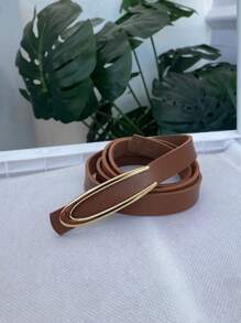 Cinto Fino Feminino Social para casualidade dourado fefe