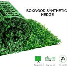 18pcs Artificial Hedge Panels 40x60cm 4cm Plant Wall Panels Artificial Green Grass Privacy Fence Ivy Leaf Screen Backdrop For Indoor Home Decoration Outdoor Garden Ornaments