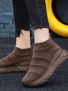 Giày chạy bộ thể thao nhẹ, thoáng khí cho nữ, mùa xuân và mùa thu - Cà phê nâu - Xem 2