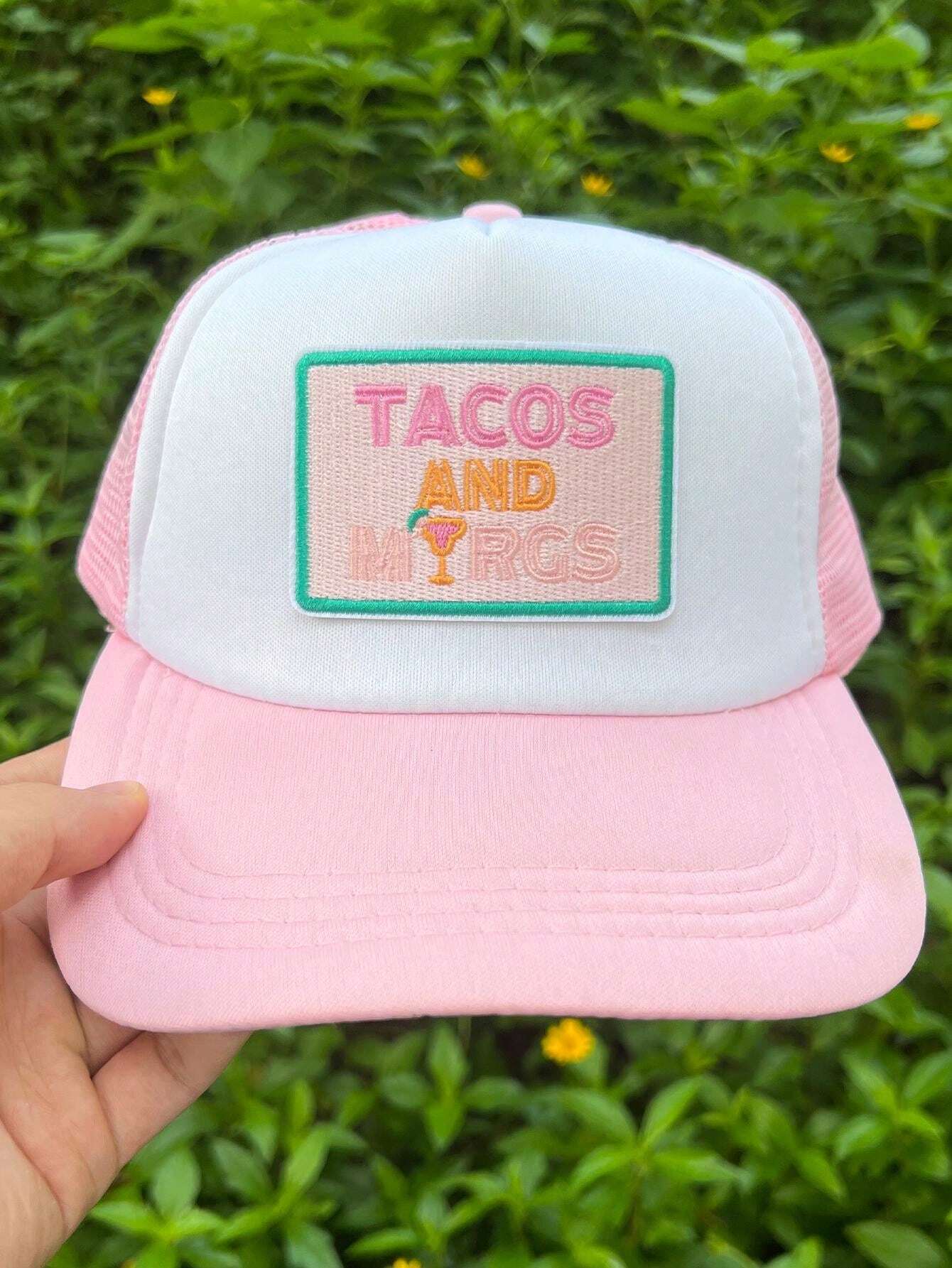 2pcs Tacos And Margs Embroidery Iron On Patches, Girly Funny Patch For