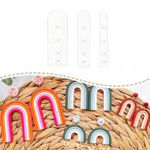 1pc Polymer Clay Arch Forming Tool, 3 Sizes, For Polymer Clay Earrings Jewelry Making