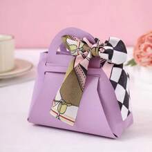 10pcs Elegant Artificial Leather Jewelry Gift Bags With Stylish Ribbon Bow In 8 Vibrant Colors (36cm X 31cm X 1.5cm) Perfect For Weddings, Birthdays, Housewarmings, Holiday Promotions, And Festive Party Favor Packaging To Enhance Your Gift-Giving Experience This Season