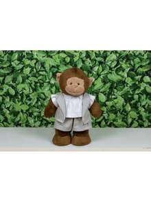 4-Piece  Jungle Bear Kit 30 Cm For Boys (Lion, Giraffe, Monkey, Elephant) - For Niches And Decorations - Kẻ sọc xám - Xem 2