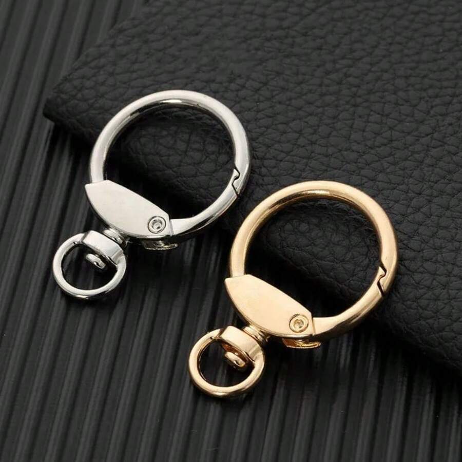 5pcs Swivel Lobster Spring O Ring Leather Bag Strap Buckle Findings