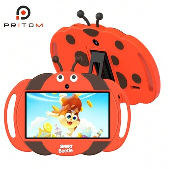 PRITOM 7 "HD Tablet PC - Android 13, 2GB (2GB+2GB Expansion)RAM+32GB ROM, WiFi, Camera, Pre-Installed Apps, Games, Learning Educational Content - Gift Preparation & Cases,  Wireless, TF Expansion No Charger