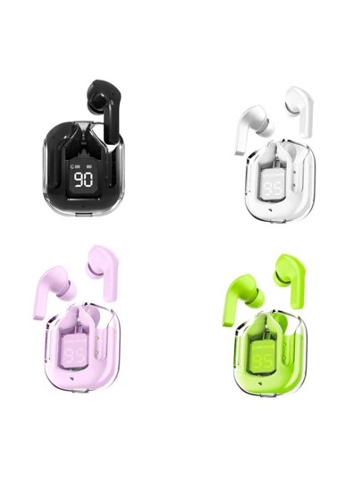 HQAi H4 Tws Fones De Ouvido Bluetooth Sem Fio 5.3 Para Jogos Esportivos Com Redução De Ruído